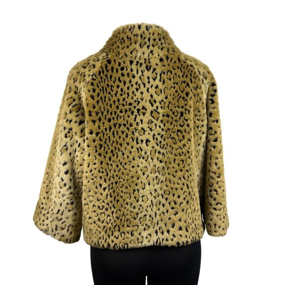International Concepts Womens Animal Print Faux Fur Coat Sz XL - Picture 2 of 8